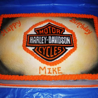 Harley Davidson Birthday Cake
