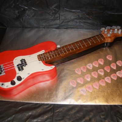 Bass Guitar Cake
