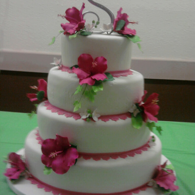 Oval Wedding Cake