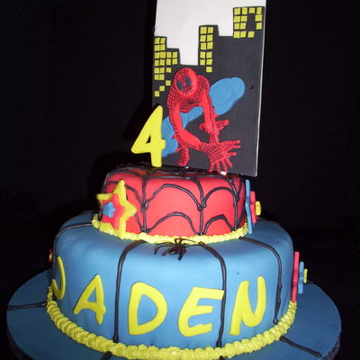 Spiderman Cake For Client