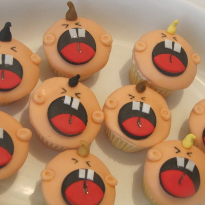 Screaming Babies Mini Cupcakes