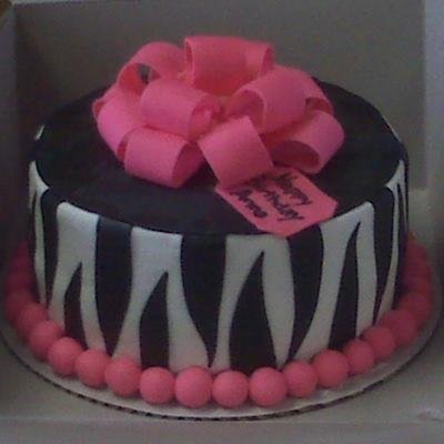 Hot Pink Zebra Stripe