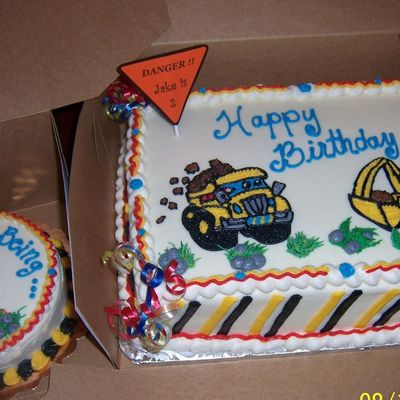 Construction Pals Birthday Cake.