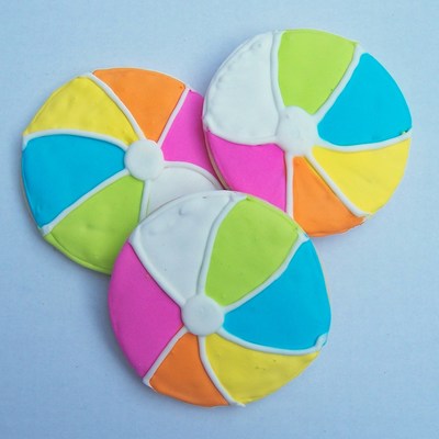 Beach Ball Cookies