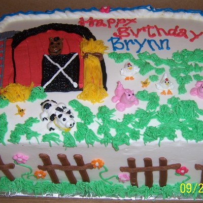 Farm Birthday Cake