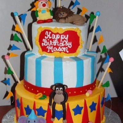 Circus Birthday Cake