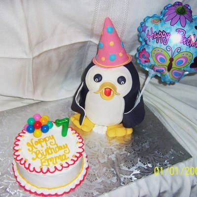 Penguin Birthday Cake