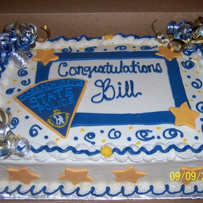 State Police Retirement Cake