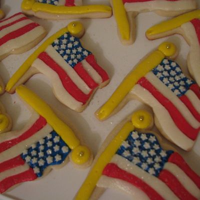 4Th Of July Flag Cookies