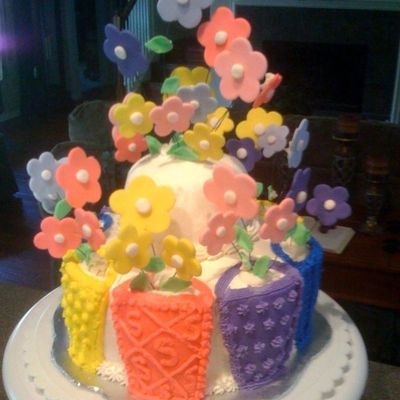 Whimsical Flower Cake