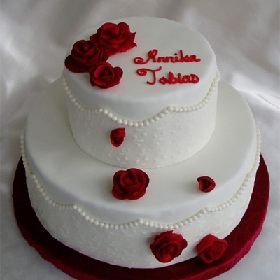 Pearls And Red Roses