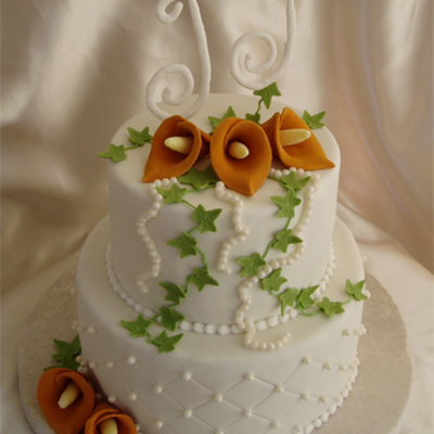 Autumn Orange Calla Lilies