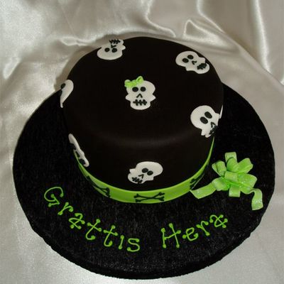 Non-Girly Skull Cake