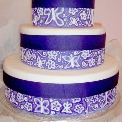 Purple Butterfly Brocade