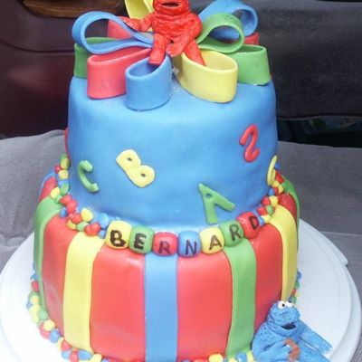Elmo B-Day Cake