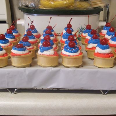 Ice Cream Chocolate Cup Cakes