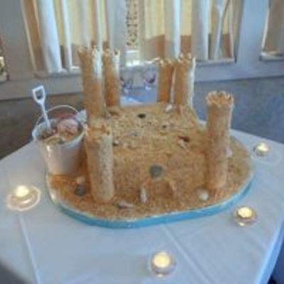 Sandcastle Wedding Cake