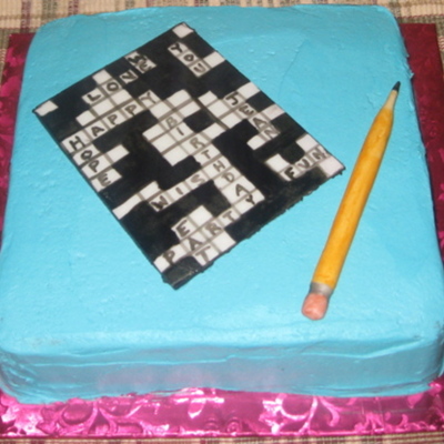 Scrabble Cake