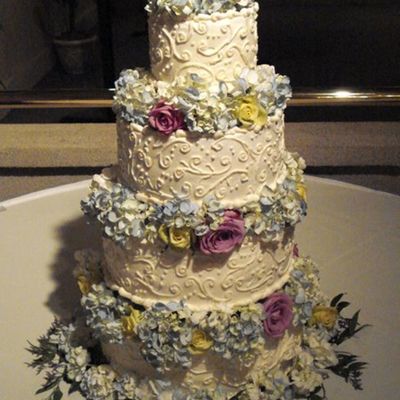 Scrolls And Hydrangeas