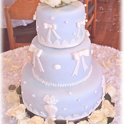 Blue And White Fondant
