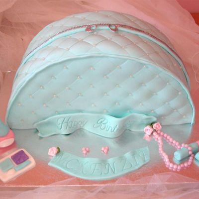 Blue Makeup Bag