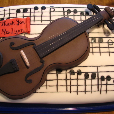 Violin Cake