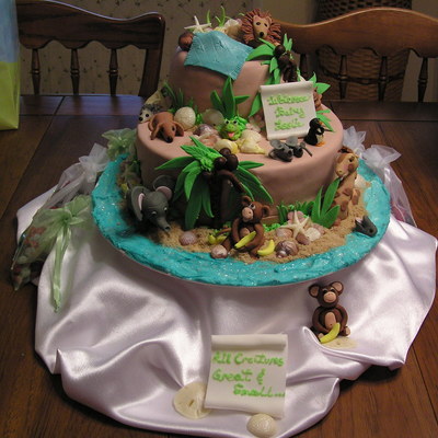Precious Planet Shower Cake