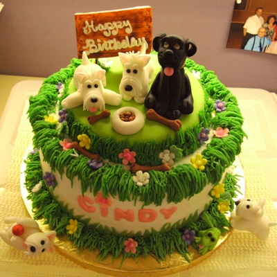 3D Westies And Black Lab