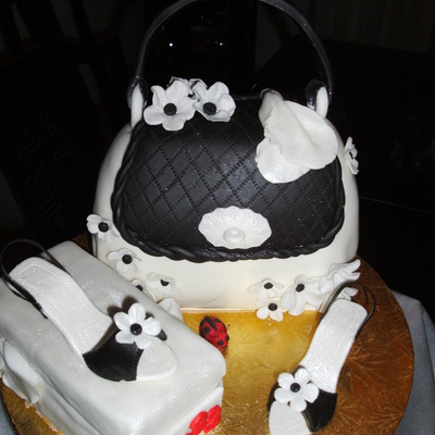 Purse And Shoe Birthday Cake