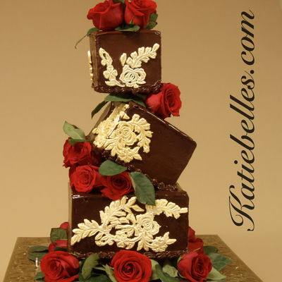 Tilted Tiers Chocolate Ganache Cake