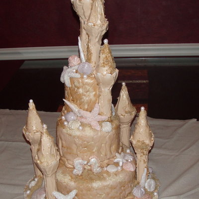 Sandcastle Wedding Cake