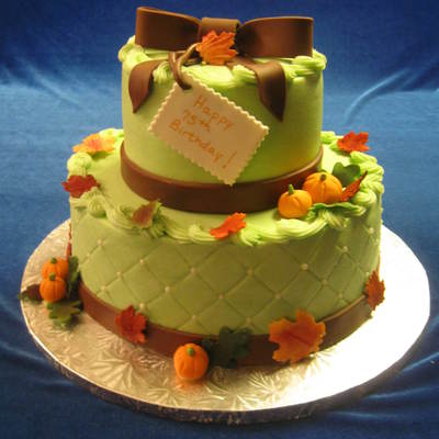 75Th Fall Birthday Cake