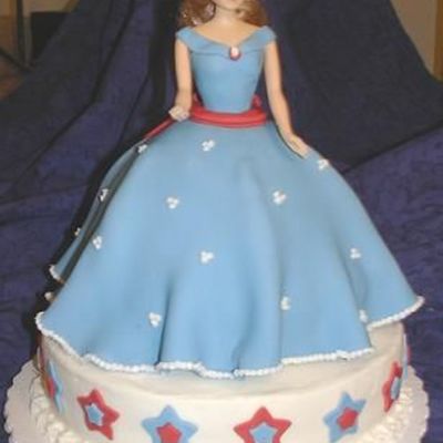 Memorial Day Doll Cake