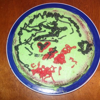 Michelle's First Cake.