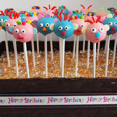 Funny Faces Cake Pops