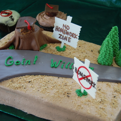 No Homework College Graduation Cake