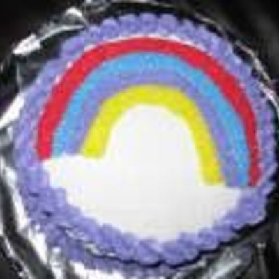 Course 1 (Wilton) Rainbow Cake.