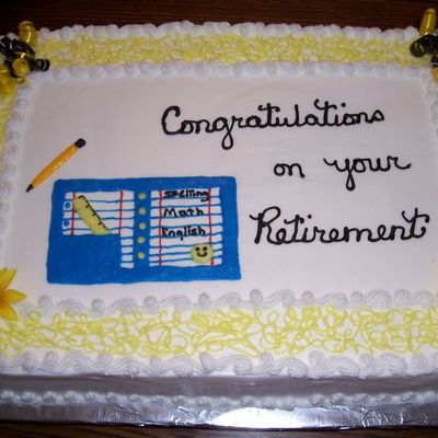 Teacher Retirement Cake