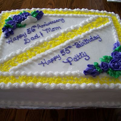 Combination Anniversary/birthday Cake