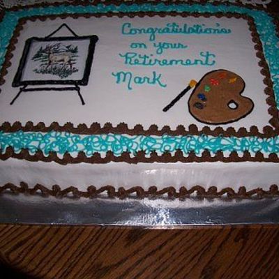 Art Teacher Retirement Cake