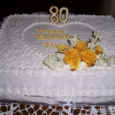 80Th Birthday Cake