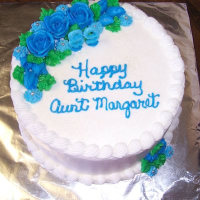 Round Birthday Cake