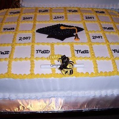 Divided Graduation Cake
