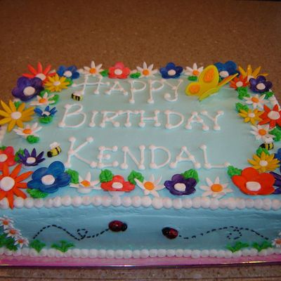 Spring Birthday Cake