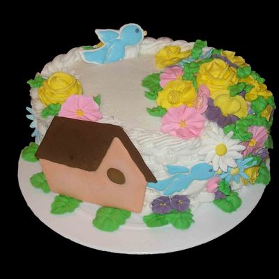 Birdhouse Cake