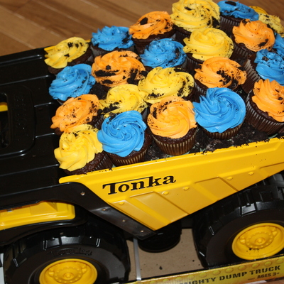 Dump Truck Cupcakes