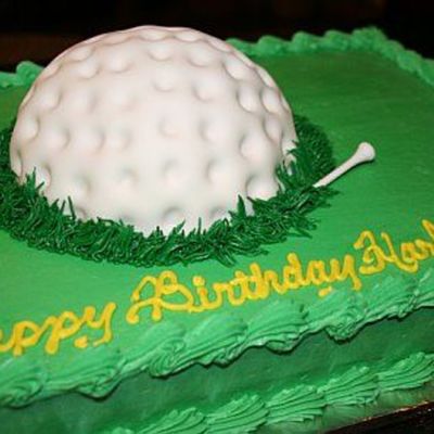 Golf Ball Birthday Cake