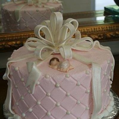 Pink Baby Shower Cake