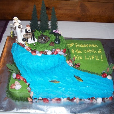 Groom's Cake For A Professional Fisherman And His Wife