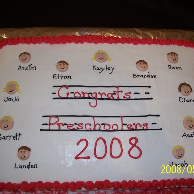 Preschool Graduation Cake